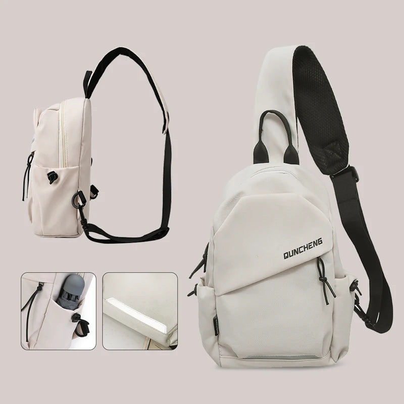 Premio Qunchens Crossbody Bag — Soft Nylon Travel Companion | Everyday Premium Basics