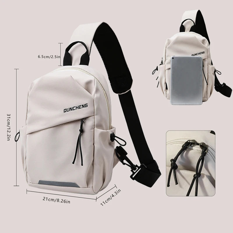 Premio Qunchens Crossbody Bag — Soft Nylon Travel Companion | Everyday Premium Basics