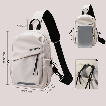 Premio Qunchens Crossbody Bag — Soft Nylon Travel Companion | Everyday Premium Basics
